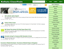 Tablet Screenshot of kolkataclassify.com